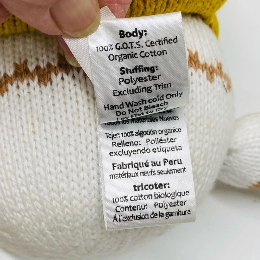 Pottery Barn Modern Baby Traveling Alpaca Plush Organic Cotton Knit Finn& Emma
